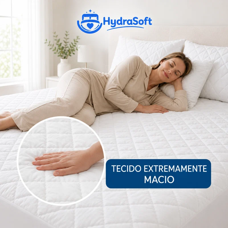 [COMPRE 1, LEVE 3] HydraSoft™ Jogo de Cama Impermeável Premium – Capa + 2 Fronhas
